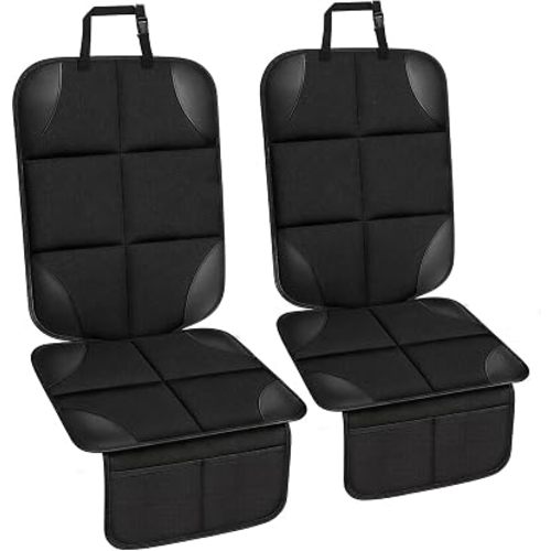 Car Seat Protector 2 Pack, Thickest Padding, Waterproof 600D Fabric