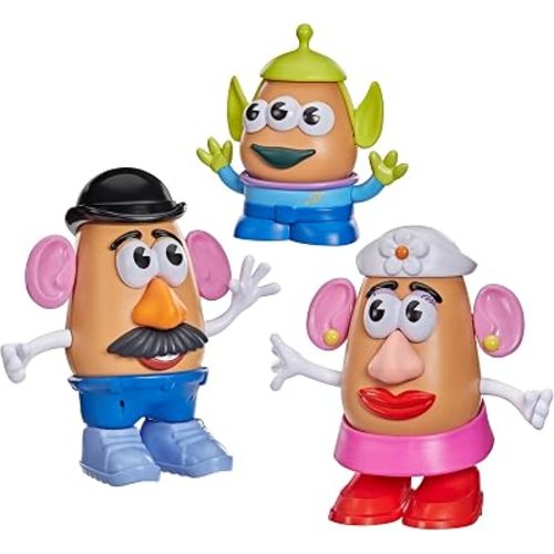 Potato Head Toy Story Yam Fam Set with Mr, Mrs, and Alien Tot, Toddler and Preschool Toys for Girls and Boys Ages 2+ (Amazon Exclusive)