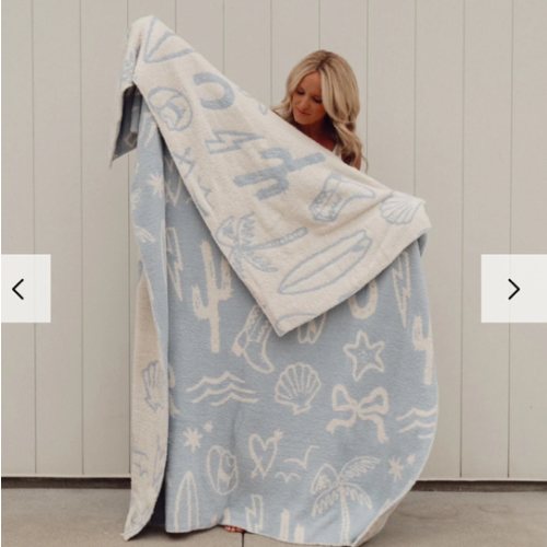 Coastal Cowgirl Luxe Home Blanket