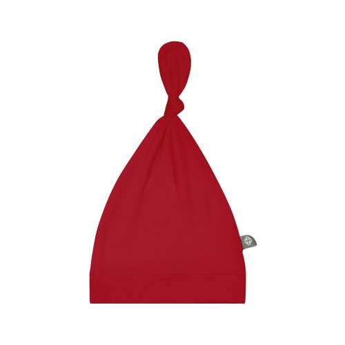 Knotted Cap in Cardinal | Bamboo Newborn Hat | Kyte Baby