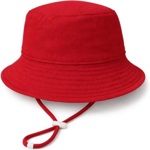 Baby Sun Hat Infant Toddler Summer Bucket Hat, Medical Cotton Yarn Sun Hats for Baby Boys Girls