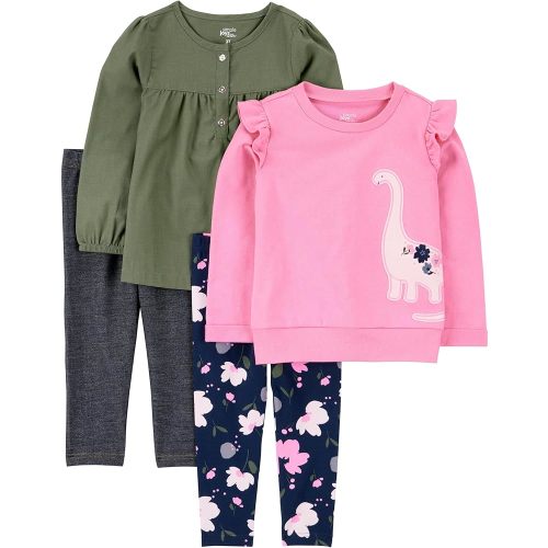 Simple Joys by Carter's girls 4-piece Playwear Set