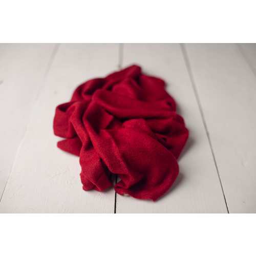 Red Staple Stretch Knit Sweater Wrap Photography Photo Prop For Newborn Photography
