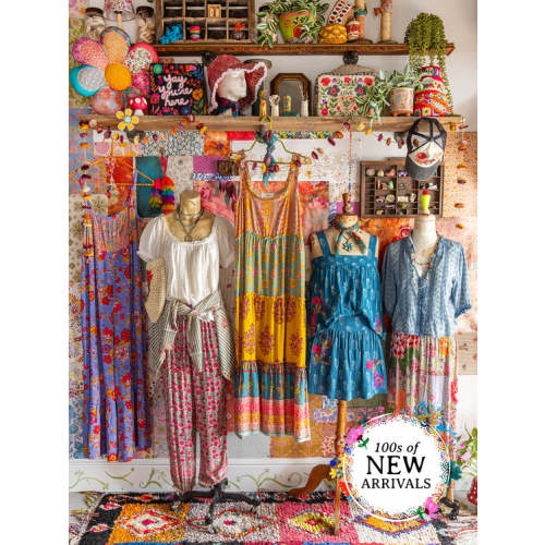 Zip Up Tool Bag - Blue Enchanted Wildflowers – Natural Life