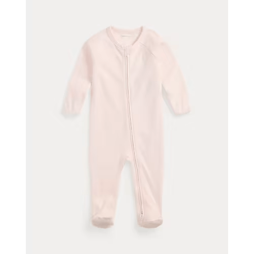 Cotton Interlock Footed Coverall 3Mo