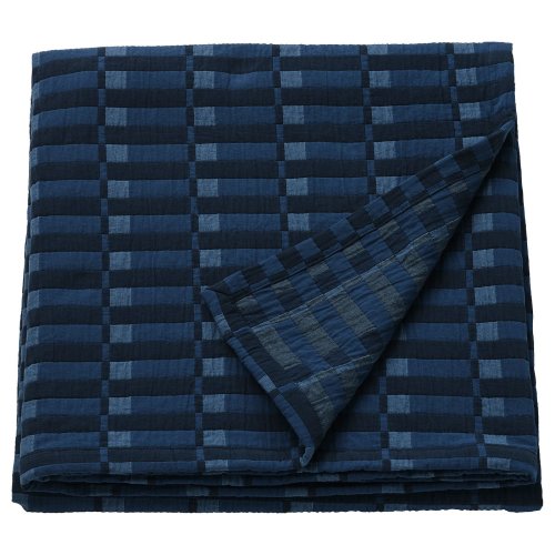 SKOGSKOVALL Bedspread - blue Full/Queen