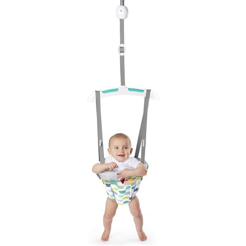 Bright Starts Playful Parade Door Jumper for Baby with Adjustable Strap, 6 Months and Up, Max Weight 26 lbs