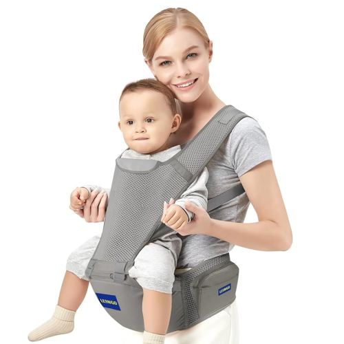 Portabebés para recién nacidos a niños pequeños, 6 en 1 con asiento de cadera, ajustable y desmontable para bebés de 0 a 36 meses (color 2)