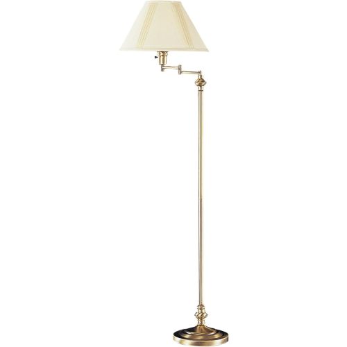 Cal Lighting BO-314-AB Transitional Swing Arm Floor Lamp, Antique Bronze