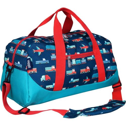 Wildkin Kids Overnighter Duffel Bag – Carry-On Travel Bag for School & Sleepovers, Lightweight, Durable, Boys & Girls Ages 4–15 – Transportation