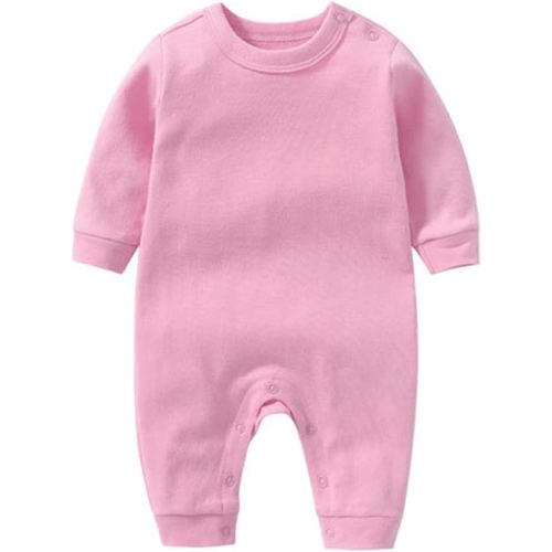Unisex Baby Onesie, Long Sleeve 100% Cotton Baby Clothes, Baby Footless Jumpsuit