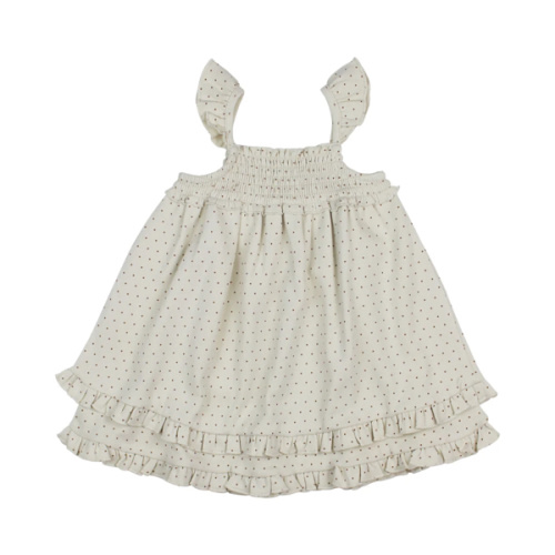 Stone Dot | Organic Smocked Summer Dress – L'ovedbaby