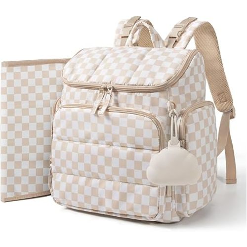 Checkered Diaper Bag