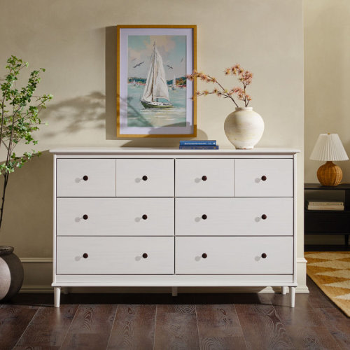 Wade Logan® Bhuneshwar 6 Drawer Solid Wood Double Dresser & Reviews | Wayfair