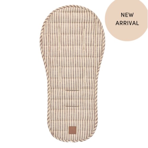 Lemon Sorbet Stripe Universal Linen Pram Liner
