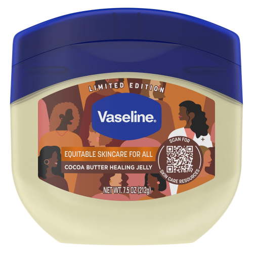 Vaseline Intensive Care, Protecting & Deep Healing Cocoa Butter Petroleum Jelly for Dry Skin, 7.5 oz