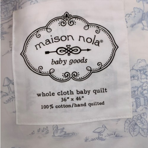 Storyland Toile Baby Quilt | Maison Nola