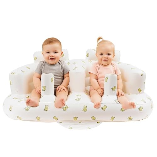 EKEPE Inflatable Baby Seat, Baby Chair with Dual Seat for Infant Sitting Up