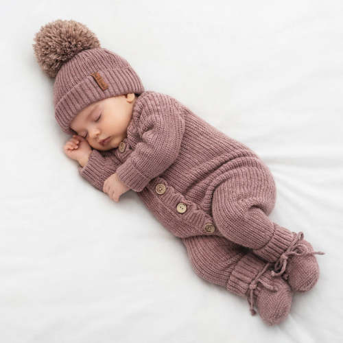 Meka Heathered Plum Jumper Set – Olive and Cradle