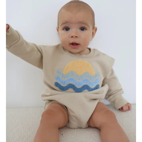 Sunset Bubble Romper