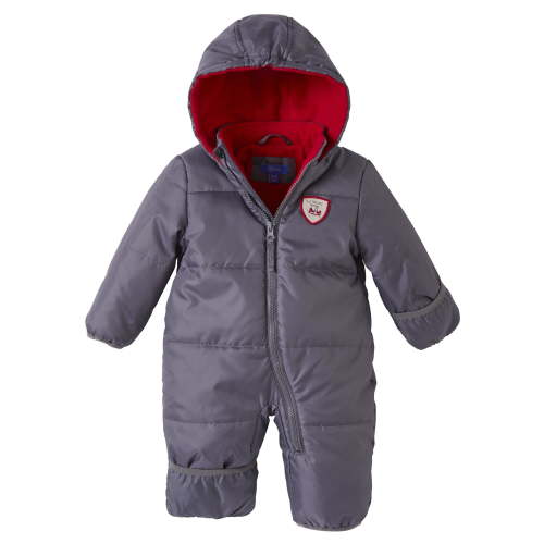 iXtreme Baby Boys Snowsuit - Cozy Fleece-Lined Winter Snowsuit - Baby Pram Bodysuit with Hood