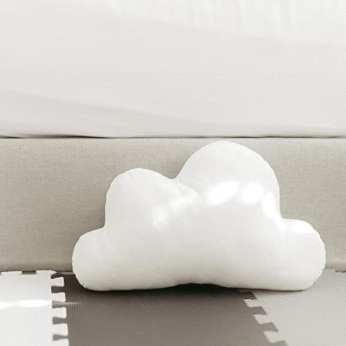 Velvet Pillows - Cloud Pillow Decorative for Bed - Pillow Bed for Kids - Cute Pillows for Bedroom - Fun Throw Pillows - Cloud Plush (Medium 14" x 8", White Cloud)
