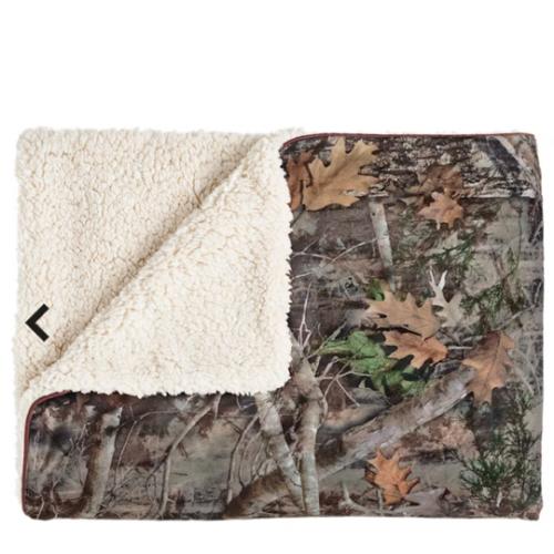 Bass Pro Shops TrueTimber Camo Printed Sherpa-Lined Baby Blanket