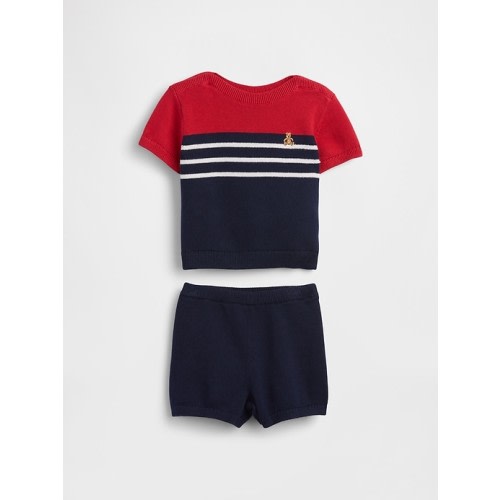 Baby Colorblock Sweater Outfit Set