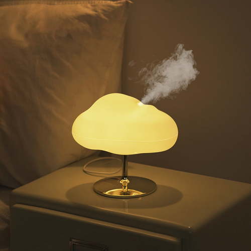 Rain Cloud Humidifier with Colorful LED Table Lamp Cloud Ultrasonic Cool Mist Humidifier for Bedroom Night Light White,Warm and Colorful Night Light Modes