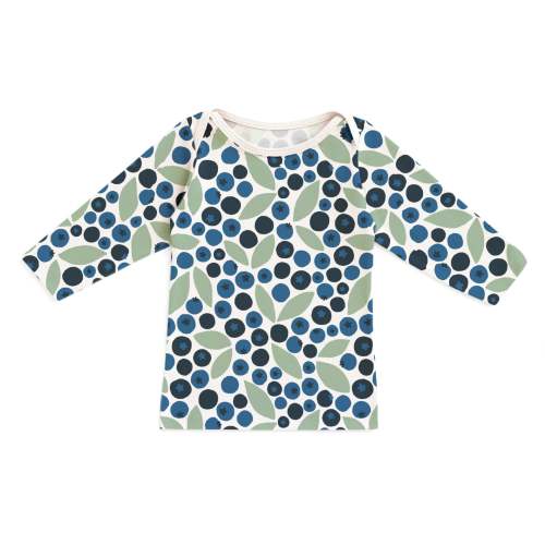 Long-Sleeve Lap Tee - Berries Blue & Green