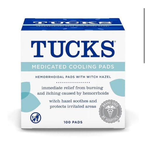 Amazon.com: TUCKS Medicated Cooling Pads, 100 Count – Hemorrhoid Pads with Witch Hazel, Cleanses Sensitive Areas, Protects from Irritation, Hemorrhoid Treatment, Medicated Pads Used by Hospitals : Health & Household