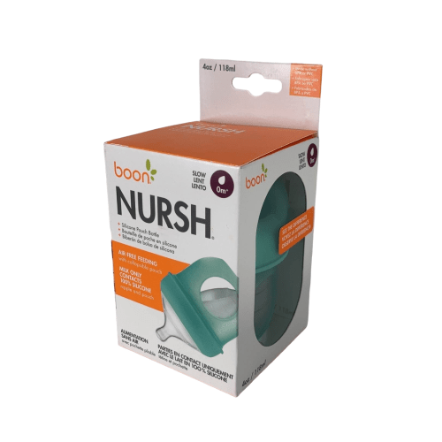 Boon Nursh Bottle, 4oz, Slow, Blue