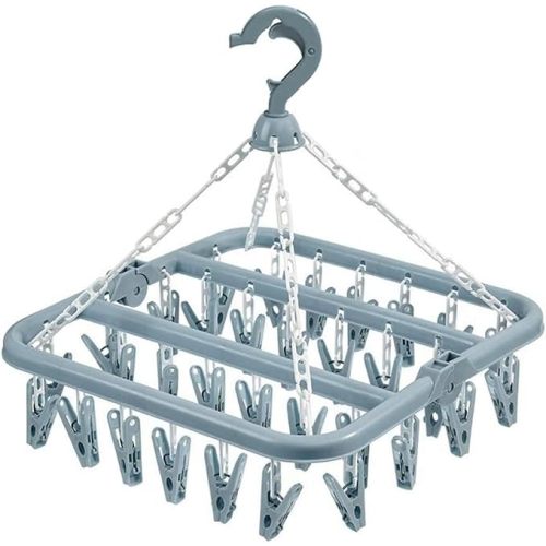 Clothes Drying Hanging Rack (Light Blue)