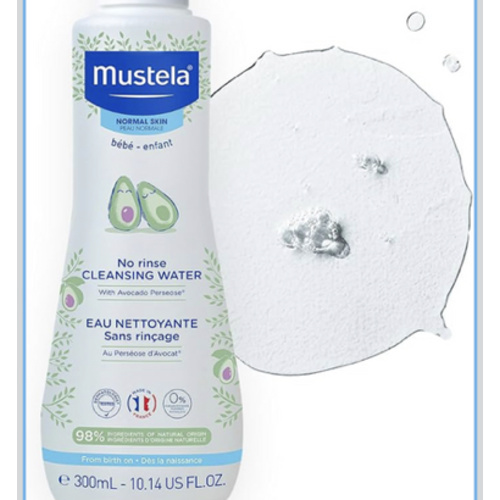 Mustela No-Rinse Micellar Cleansing Water for Babies - Made with Natural Avocado Perseose & Aloe Vera - Safely Cleans Baby's Face, Hands & Diaper Area - 1 or 2-Pack - Various Sizes