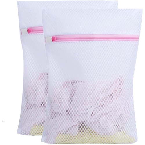 Jimin 2Pcs Mesh Washing Bags for Laundry, Bra Shoe Sock Trainer Net Delicates Laundry Bag with Premium Zipper