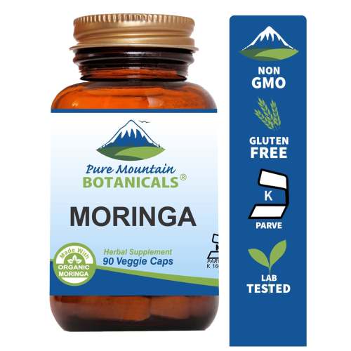 Moringa Capsules made with 1000mg Organic Moringa Powder