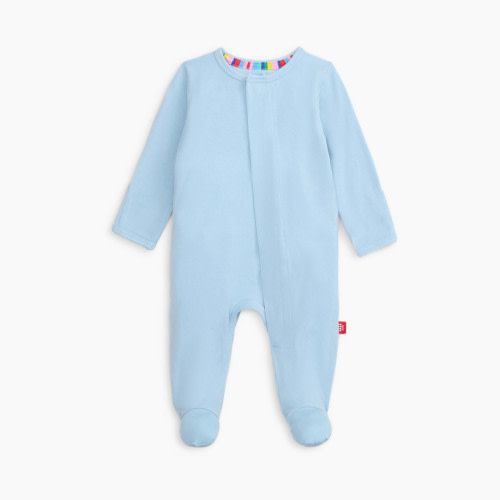 Magnetic Me Modal Magnetic Footie - Baby Blue, 0-3 M