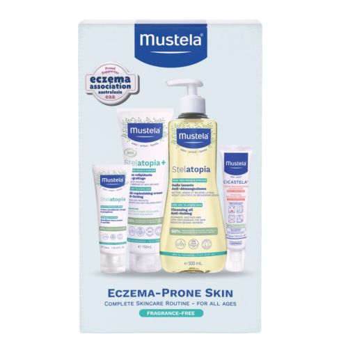 Mustela Eczema-Prone Skin Complete Skincare Routine - All Ages - Fragrance Free – Baby Kingdom
