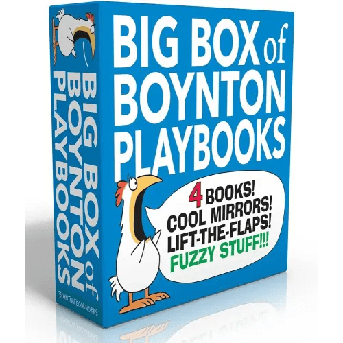 Big Box of Boynton Playbooks (Boxed Set): Dinosaur's Binkit; Hey! Look at You!; Fuzzy Fuzzy Fuzzy!; Hey! What's That?