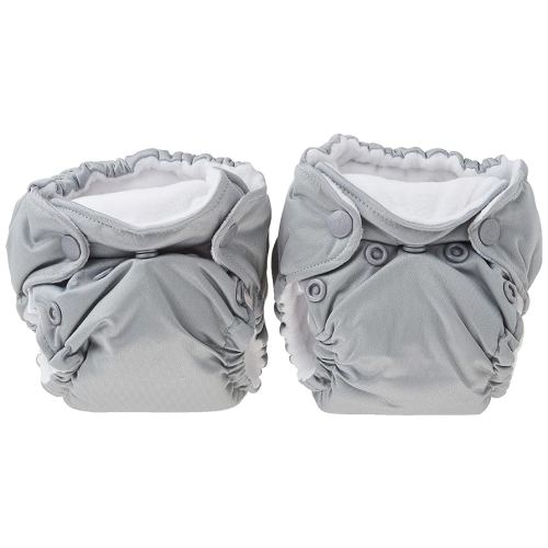 Kanga Care Lil Joey Newborn All in One AIO Cloth Diaper (2pk) Platinum 4-12lbs