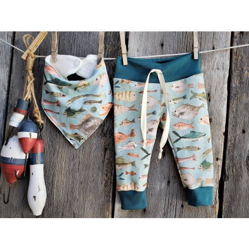 Fishing baby, organic baby clothes, fishing baby gift, organic baby leggings, baby shower, baby joggers, outdoor baby, baby gift set