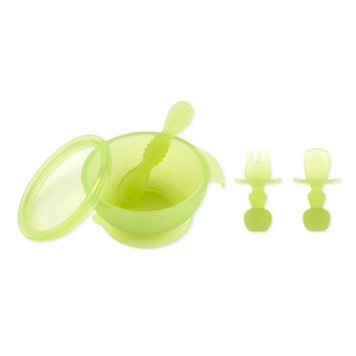 First Foods Essential 5-Piece Mealtime Set: Green Jelly