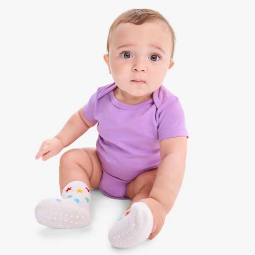 Organic short sleeve babysuit | Primary.com