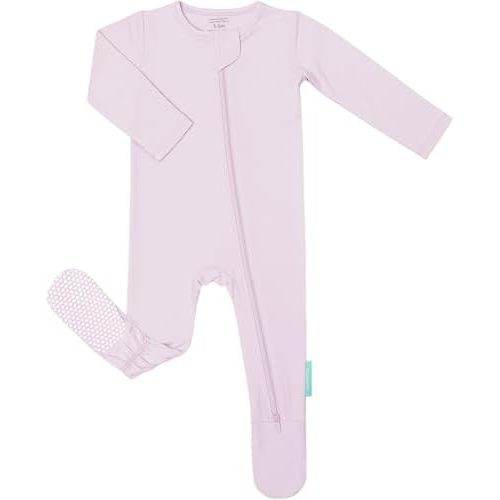 PurComfy Baby Zipper Footie Pajamas, Supersoft Bamboo Rayon Baby Footed Pjs Boy Girl 0-3-6-9-18-24 Month Coverall Sleepers