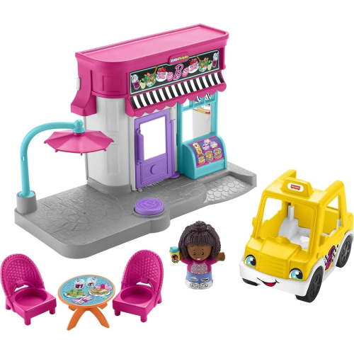 Fisher-Price Little People Barbie City Adventures Cafe Playset Toy New With Box