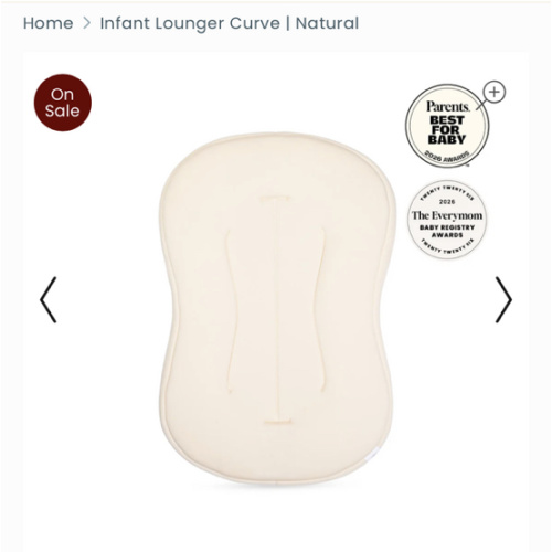Infant Lounger Curve | Natural