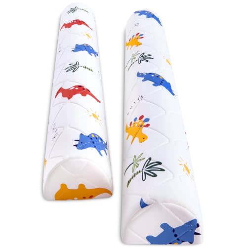Ceekliybear 2-Pack Premium Foam Bed Bumpers for Toddler, Non-Slip Bed Rails for Toddlers for Twin, Queen, King Beds, Machine Washable Bumpers Cover for Easy Care（Size：52" x 7" x 5"）