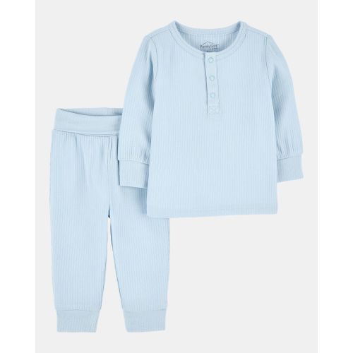 3 Month: Baby 2-Piece PurelySoft Outfit Set - Blue - Carter's | Carter's