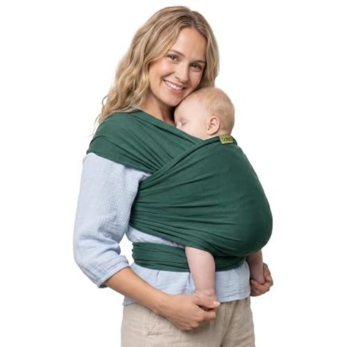 Boba Baby Wrap Carrier - Stretch Organic Bamboo Newborn Sling, Rainforest