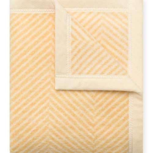 Chappy Wrap Harborview Herringbone Butter Yellow Mini Blanket